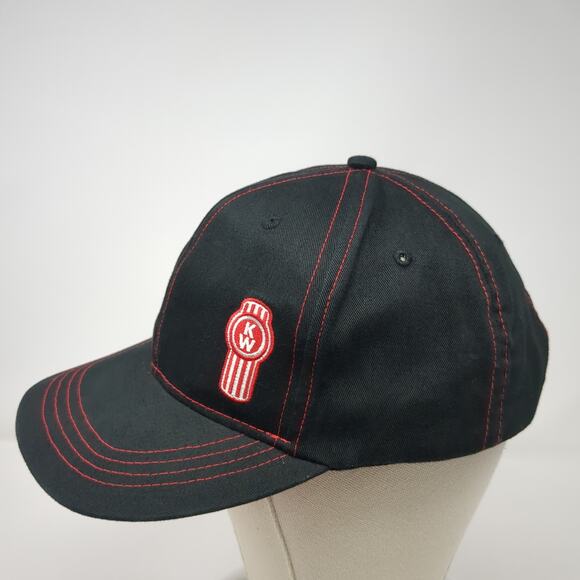 Kenwood Snapback Cap Black One Size Adjustable Embroidered Vented Holes Cotton - Picture 3 of 9